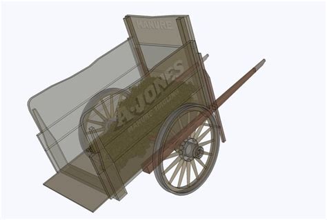 3d Manure Hauling Cart Model Turbosquid 1835611