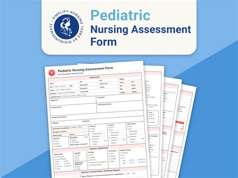 Pediatric Nursing Assessment Form With Discharge Planning Care Pdf Nurse Template Form A Ready