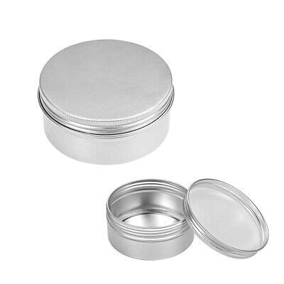 5oz Round Aluminum Cans Tin Can Screw Top Metal Lid Containers 150ml