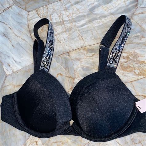 Victoria S Secret Swim A Victorias Secret Swim Shine Strap Pushup Sexy Tee Bikini Top