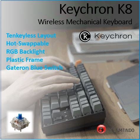 Jual Keychron K Hot Swappable Blue Switch Rgb Backlight Plastic Frame Murah Shopee Indonesia