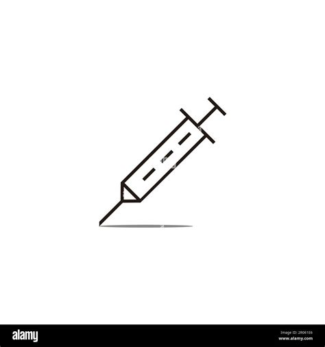Spuit Shadow Medical Drugs Symbol Vector Stock Vector Image And Art Alamy