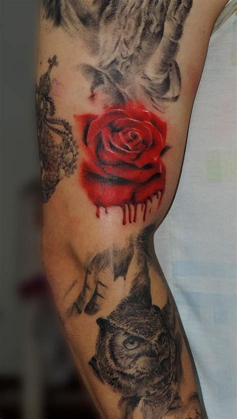 30 Bleeding Rose Tattoo Meaning And Designs Ideas