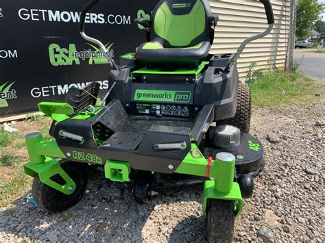 48IN GREENWORKS PRO RZ48R ELECTRIC ZERO TURN MOWER DEMO W ONLY 20