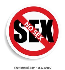 No Sex Sign On White Backgroundvector Stock Vector Royalty Free Shutterstock