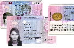 carte de sejour salarie carte