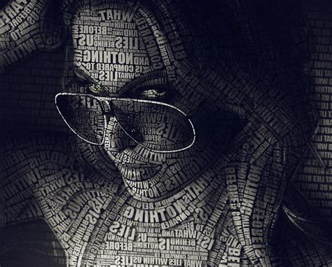 Typography Typographic Portrait Portraits Wallpaper Coolwallpapers Me