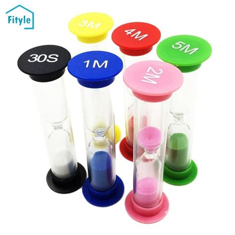 Fityle Desktop Clock Sand Timers 30s 1 2 3 4 5 Minute Sand Hourglass