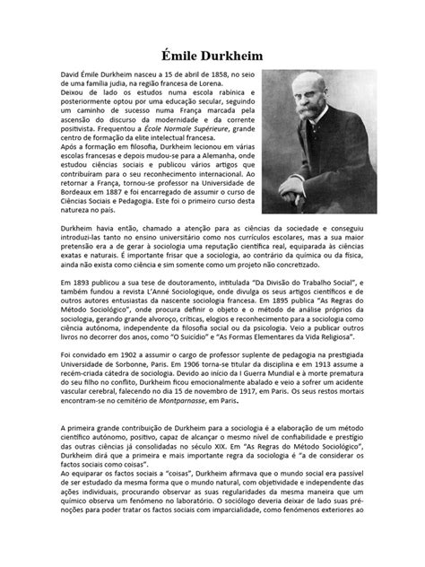 Émile Durkheim | PDF