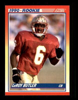 1990 Football Score LeRoy Butler Green Bay Packers 619 RC3 EBay