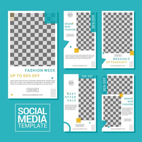 Fashion social media stories template 5078925 Vector Art at Vecteezy
