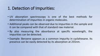 Applications of UV-Visible Spectroscopy ppt | PPT