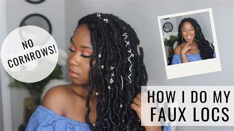 How To Install Faux Locs For Beginners Youtube