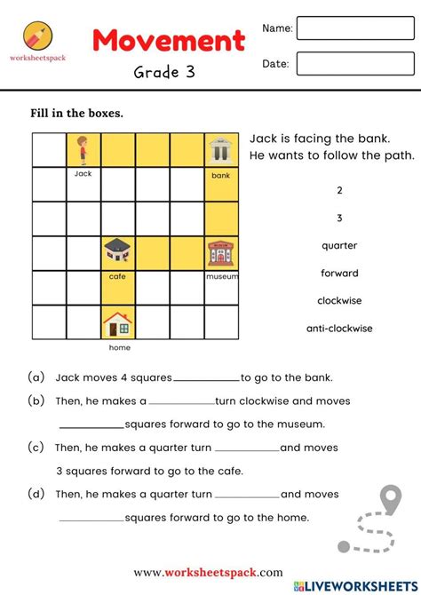 Position And Movement Worksheets Pack Worksheet Worksheets Math