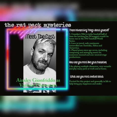 Meet The Cast The The Rat Pack Audio Drama Podcast Facebook