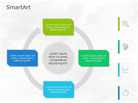 SmartArt Cycle Continuous Cycle 4 Steps