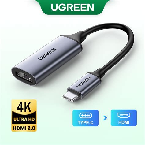 Ugreen Usb C To Hdmi Adapter Cable K Hz Thunderbolt Type C Hdmi