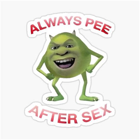 Shrek Always Pee After Sex Sticker For Sale By Hageaun Redbubble