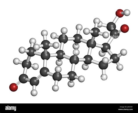 Deoxycorticosterone (DOC) mineralocorticoid hormone molecule. Precursor ...