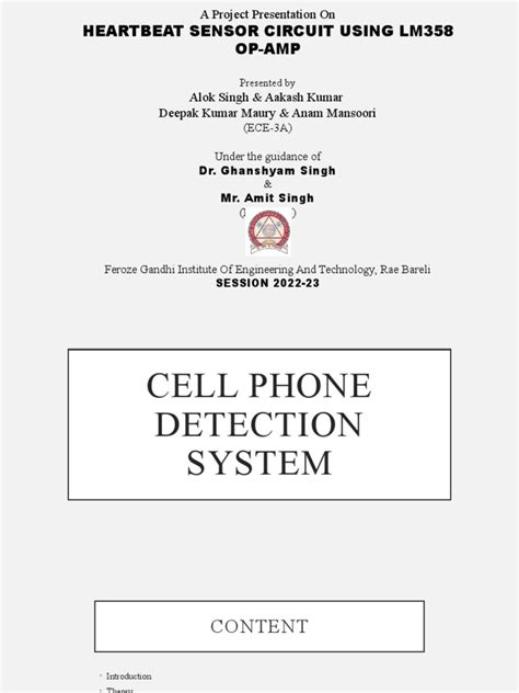 Cell Phone Detector PPt1 | Download Free PDF | Transistor | Bipolar ...