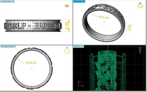 Russian Warship Go Fuck Yourself Meme Ring 3D Model 3D Printable CGTrader