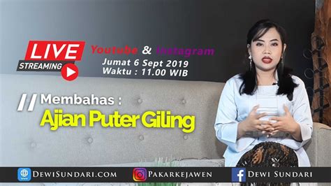 LIVE Tanya Jawab Seputar Ajian Puter Giling YouTube