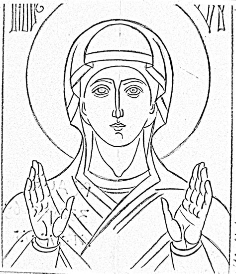 Икона раскраска - 78 фото