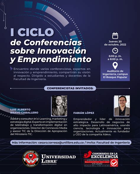 Primer Ciclo De Conferencias Sobre Innovación Y Emprendimiento