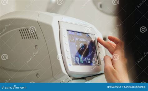 A Generic Eye Scanner Machine for Optometrist Stock Image - Image of ...