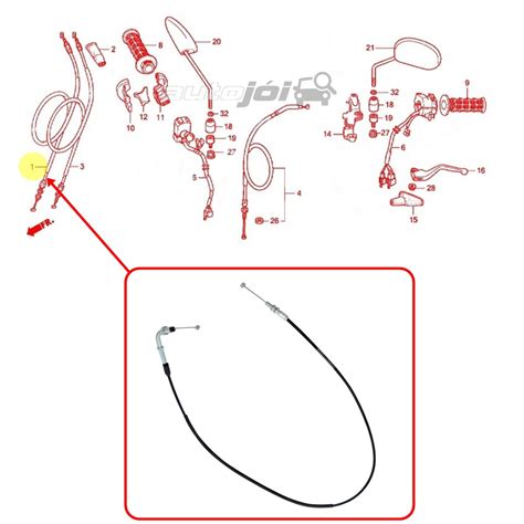 CABO ACELERADOR XRE 300 2006 À 2018 CABO A autojoi