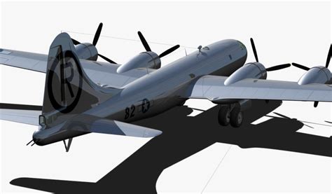 B29 Enola Gay Model 3D 53 Max Fbx Obj Blend Free3D