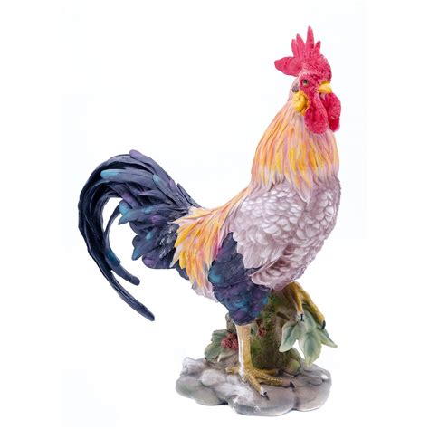 COLOURED ROOSTER STATUE - Walmart.com