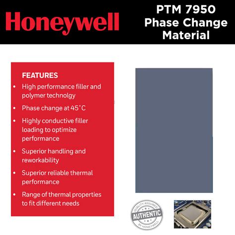 honeywell ptm  ptm thermal phase change material high