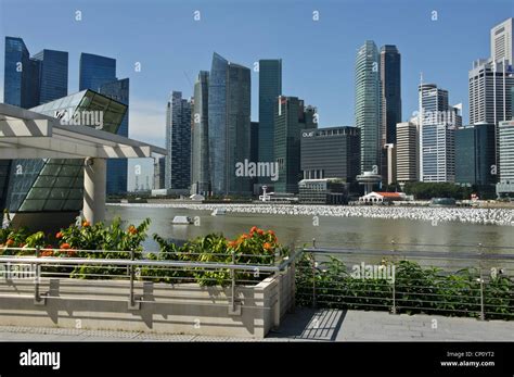 Marina Bay Waterfront Singapore Stock Photo Alamy