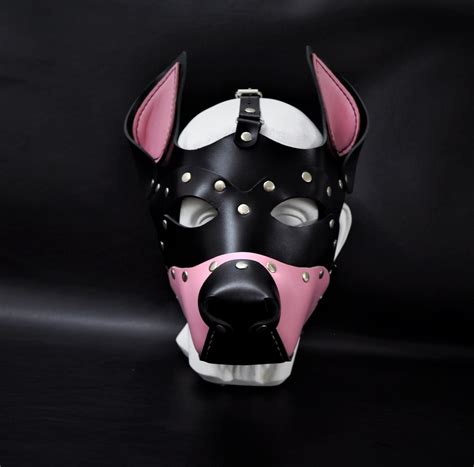 Leather Dog Mask - Leather Puppy Mask - Puppy Mask Kink - Pup Hood
