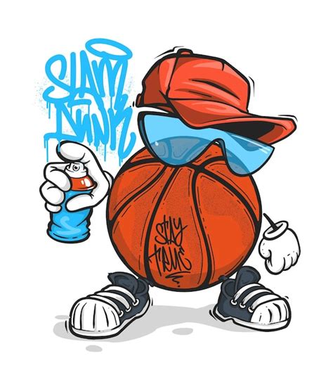 Basketball Slam Dunk Tshirt Print Design Spray Graffiti Street Art