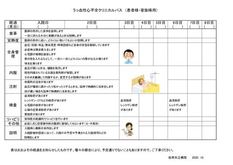 クリニカルパス - 社団一葉会 佐用共立病院