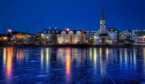 Reykjavik winter Iceland ice - Phone wallpapers