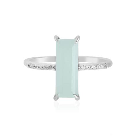 Brasilianischer Paraiba Opal Zirkon Silber Ring 1 47ct