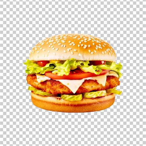 Premium Psd Delicious Fresh Beef Burger Isolated On A Transparent