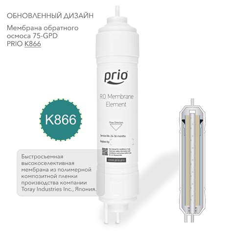 Prio Новая Вода K866 - мембрана обратного осмоса для систем Expert ...