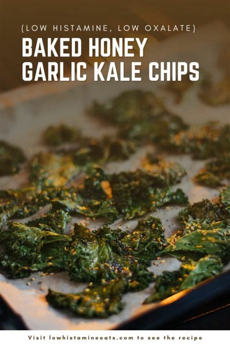Baked Honey Garlic Kale Chips Low Histamine Low Oxalate