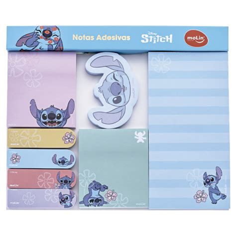 Bloco De Anota Es Stitch Folhas Modelos Diferentes Molin