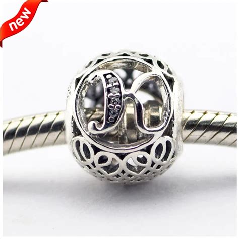 Fits Pandora Bracelets Alphabet Charms Beads For Jewelry Making Letter