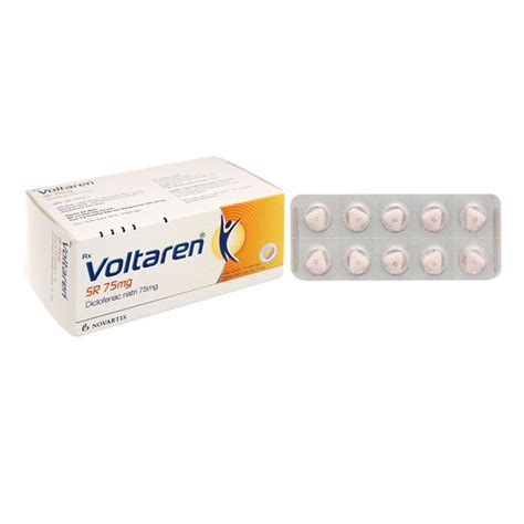 Voltaren 75mg Điều trị viêm xương khớp Hộp 10 vỉ x 10 viên Nhà