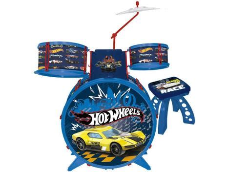 Bateria De Brinquedo Hot Wheels Radical Fun Bateria Tambor De Brinquedo Magazine Luiza