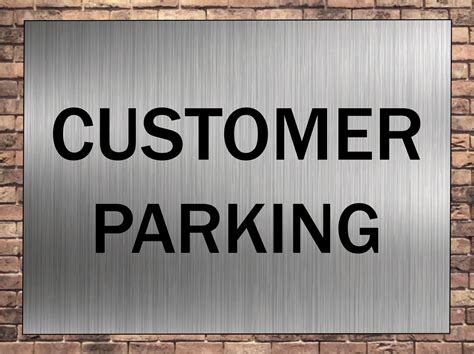 Customer Parking Signs
