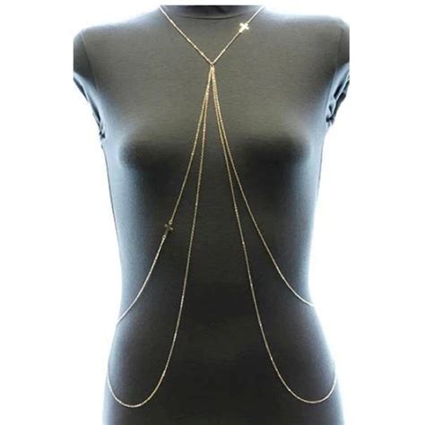 Womens Sexy Bikini Multilayer Necklace Chain Jewelry Fashion Gold Color Belly Waist Chain Bikini