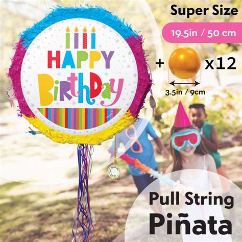 Inch Birthday Pull String Pi Ata With Pcs Inch Blind Capsules