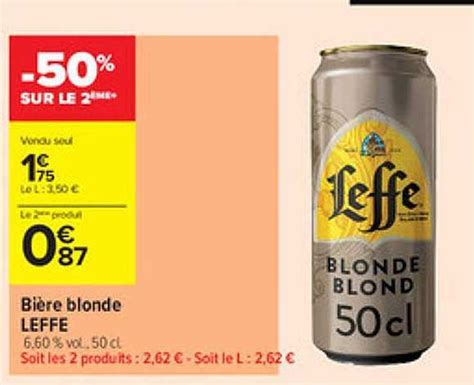 Promo Bi Re Blonde Leffe Chez Carrefour Contact Icatalogue Fr
